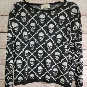 Denim and supply skull sweater